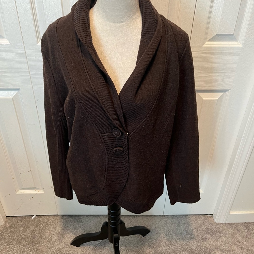 Olsen size 14 100% wool cardigan